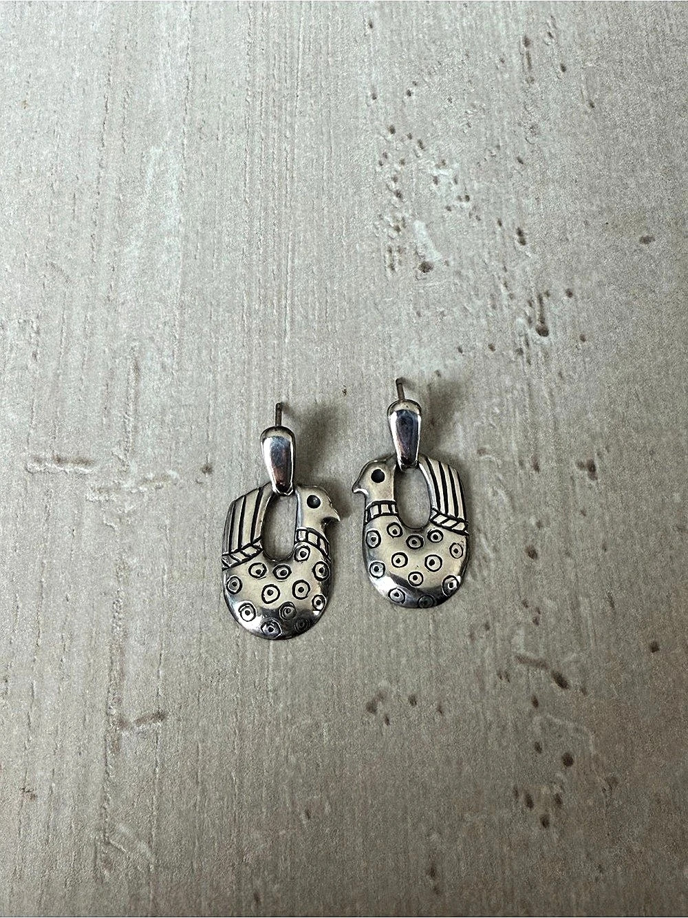 James Avery Silver Bird Drop Earrings